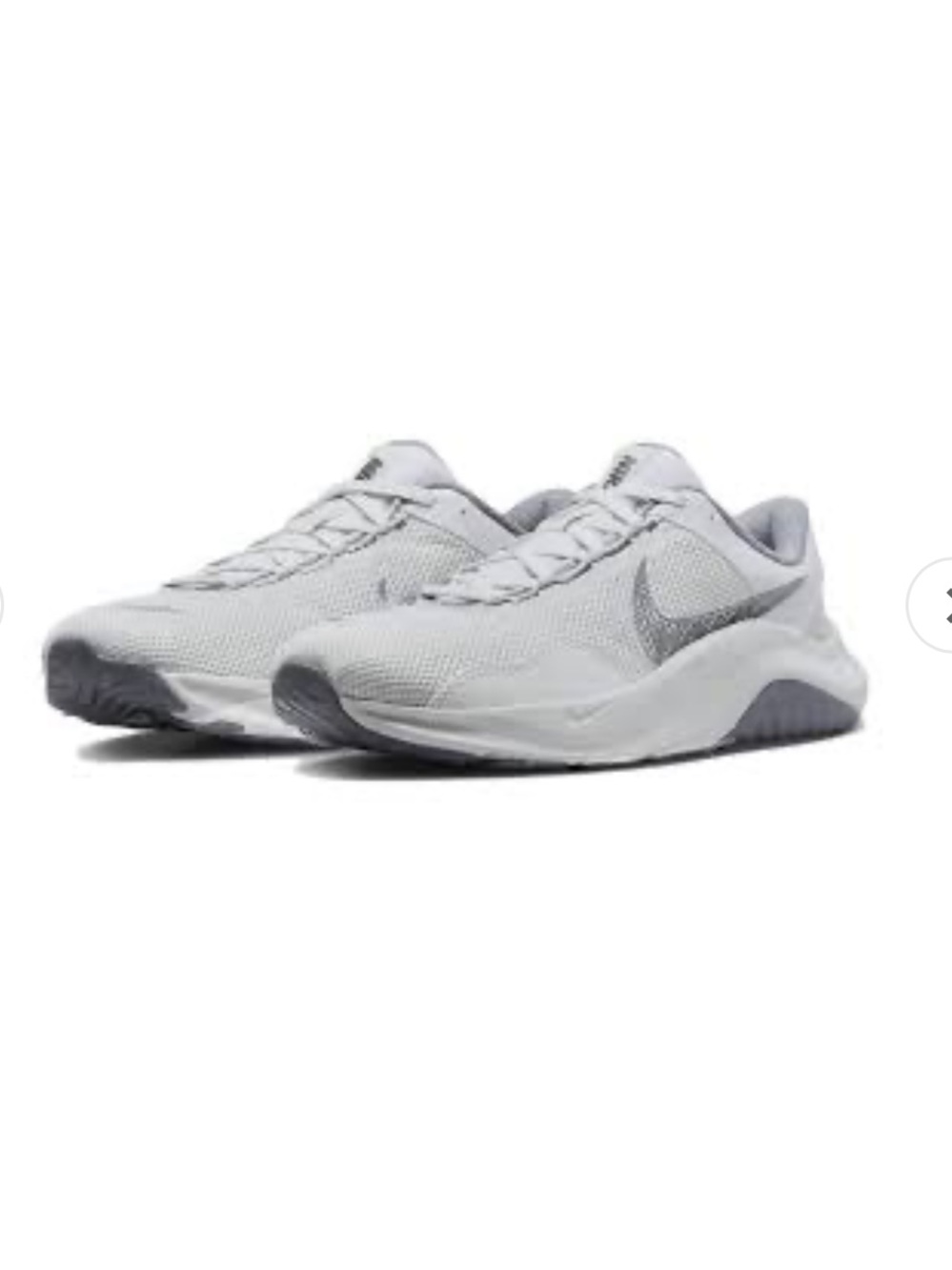 Nike Essential Legend 3 Next Nature Men's White and Grey Workout Shoes 11